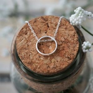 925 Sterling Silver Circle Necklace